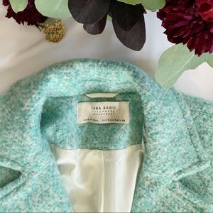 Turquoise Zara Basic Outerwear Department